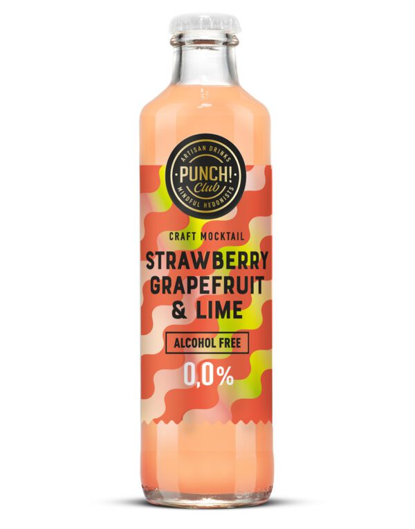 Strawberry, grapefruit & lime non alcoholic beverage by punch club
