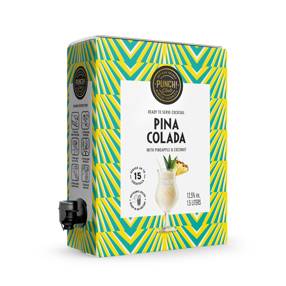 1,5L bag-in-box Pina Colada cocktail by Punch Club